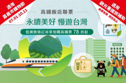 《旅行搭高鐵享優惠》2026永續美好漫遊台灣 X小旅行大永續
